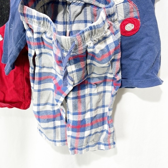 BABY Boden Appliqué t-Shirt, Plaid Pajamas Bundle, Moose, Dog Striped 6-12 Month - Picture 11 of 12